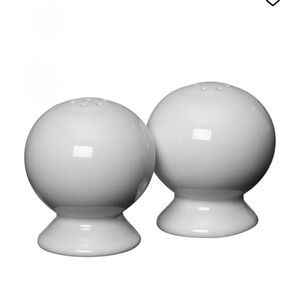 NWT Fiesta White Salt and Pepper Shakers in box